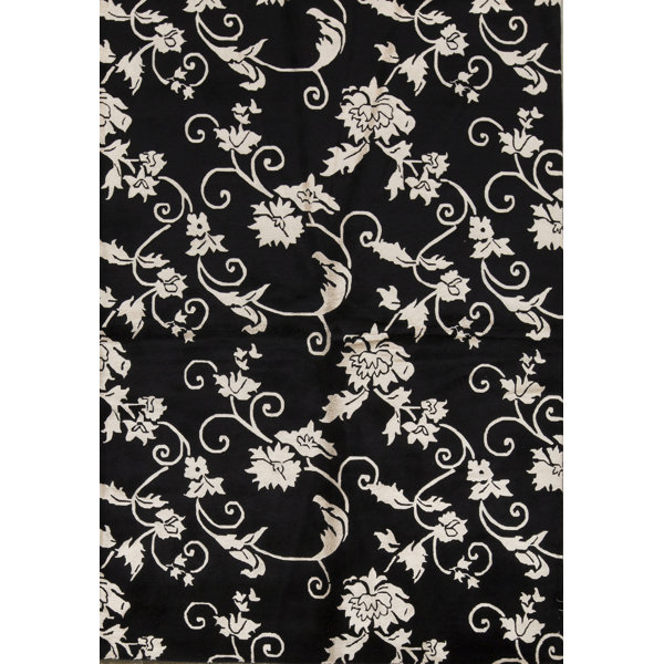 Bokara Rug Co., Inc. HandKnotted HighQuality Black Area Rug Wayfair